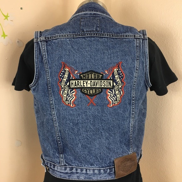 harley davidson denim jacket womens